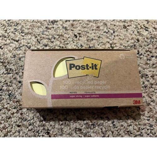 Post-it recycelte Super Haftnotizen 3" x 3" Kanarienvogel Sammlung 70 Blatt/Block 12 - Bild 3 von 3