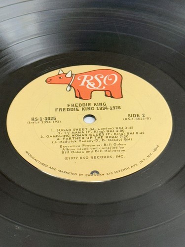 1977 Freddie King “1934-1976” LP Vinyl RS-1-3025 RSO Records Polydor Blues READ - Picture 9 of 11