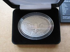 2013 FIJI FASCINATING WILDLIFE BALD EAGLE 1 oz silver antique lord of rings coin