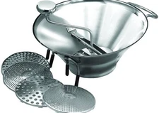 NEW 5 Quart Qt Food Mill Winco SVM-12 With 5 Blades Grids #3774