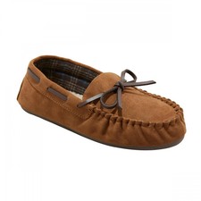 Cat Jack Kids Boys Lionel Moccasin Slippers Chestnut Brown Size 13 - NEW