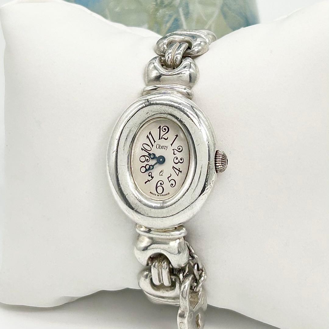 Obrey Silver Solid Silver Quartz Watch Unisex Used - image 1