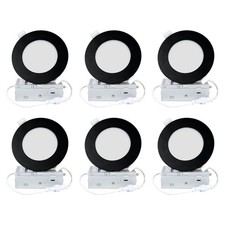 4 Inch LED Recessed Ceiling Light Dimmable 2700K5000K 9W 120V 750LM 6 PCS