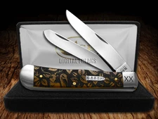 Case xx Trapper Strut & Rut 1/500 Antique Bone Pocket Knife Stainless