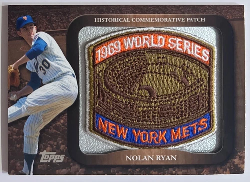 Nolan Ryan 2009 Topps 1969 NY Mets World Series Commemorative Patch #LPR-30