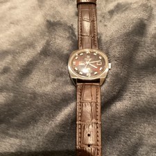 Vintage Ricoh Sakura 909 Automatic 21 Jewels UFO Day/Date Men’s Wrist Watch