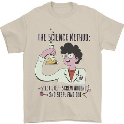 The Science Method Funny Chemistry Geek Mens T-Shirt 100% Cotton