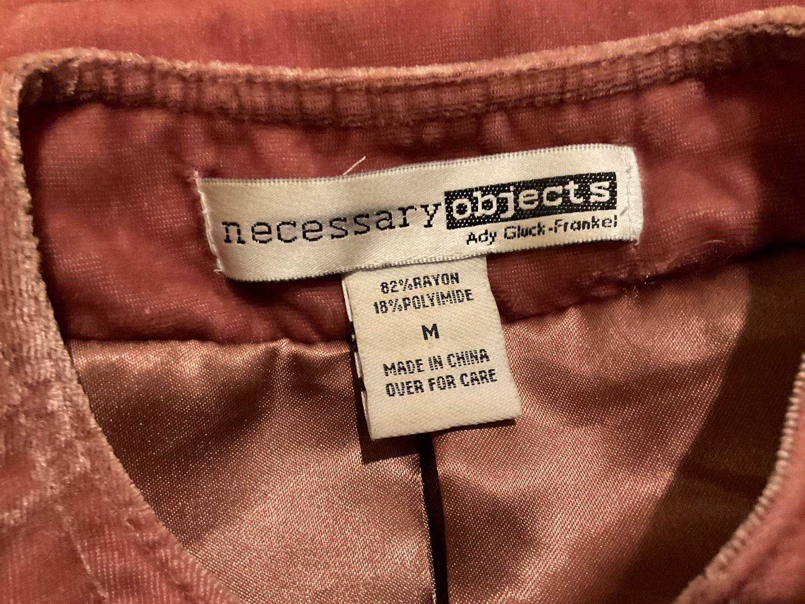 NECESSARY OBJECTS WOMENS COLLARED VELVET JACKET (… - image 5