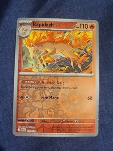 Pokemon TCG Rapidash 030/182 Sv10: Destined Rivals Reverse Holo
