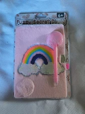 Fuzzy Journal Diary With Lock And Pen