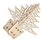 DIY hölzerne Weihnachtsbaum-Dekoration 3D höhlte heraus