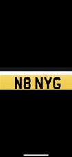 Number Plate N8 NYG License Plate Registration  Nate Nige NB