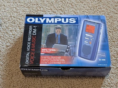  Digital Voice Recorder, Olympus DM-1 + 64MB SmartMedia Card, USB Cable, Case