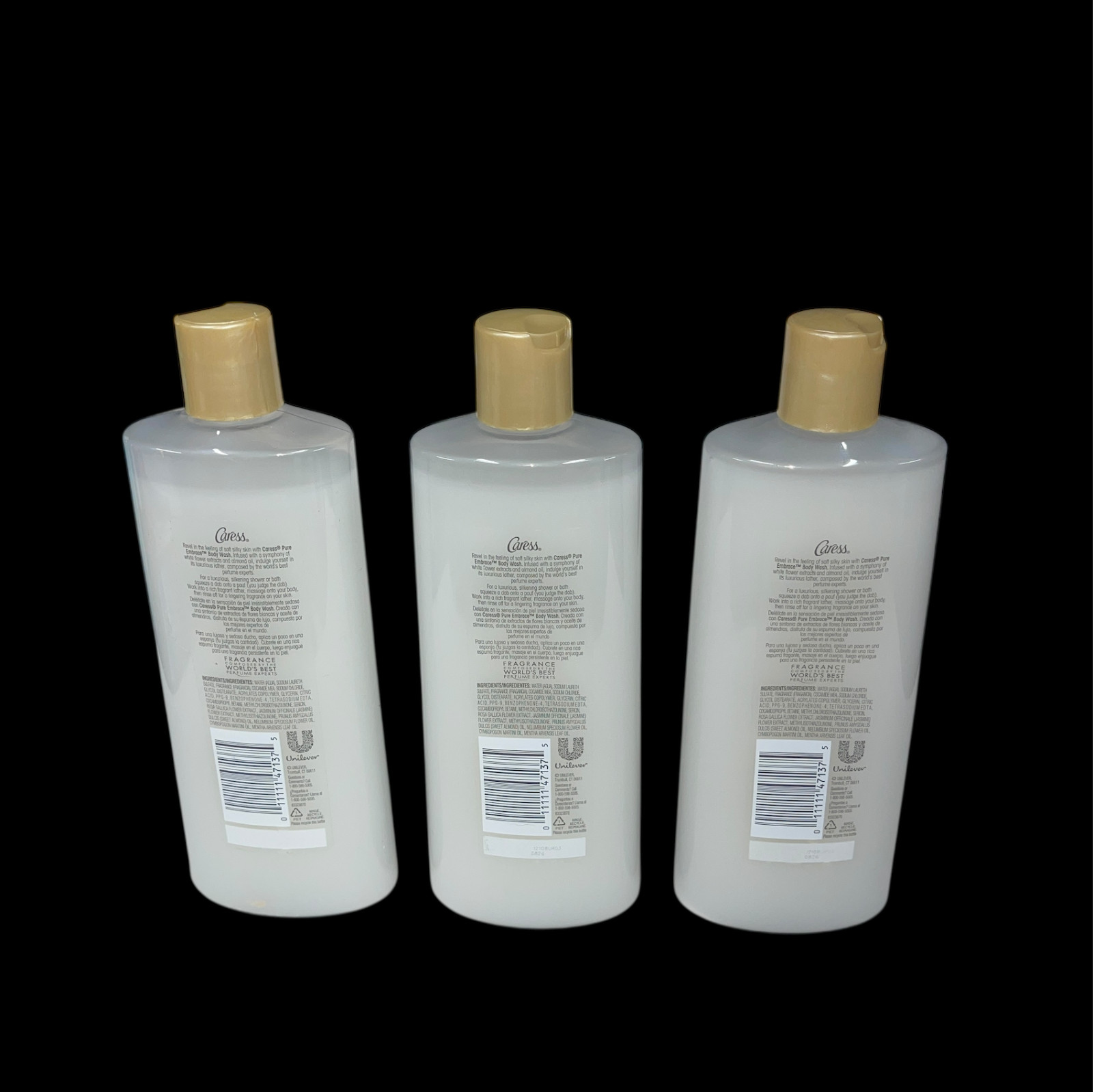 Caress Pure Embrace Body Wash 18 fl oz Lot of 3 New Old Stock