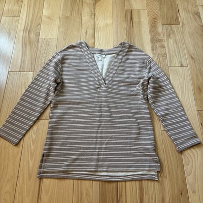 Haven Well Within Cotton Striped V Neck Top XS