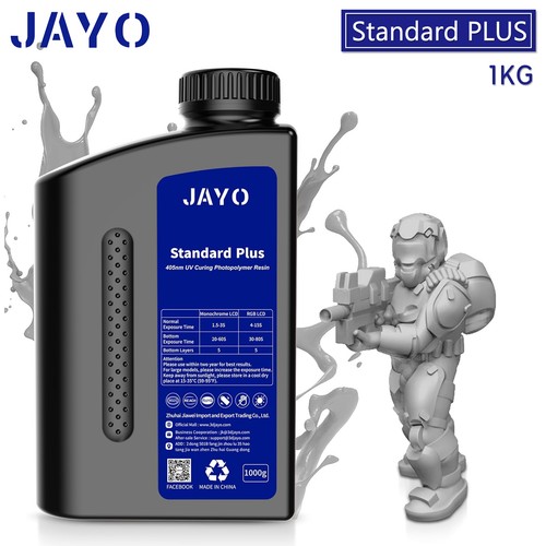 JAYO 1KG Gray Standard PLUS Resin UV 3D Printer LCD/DLP/SLA Higher Precision