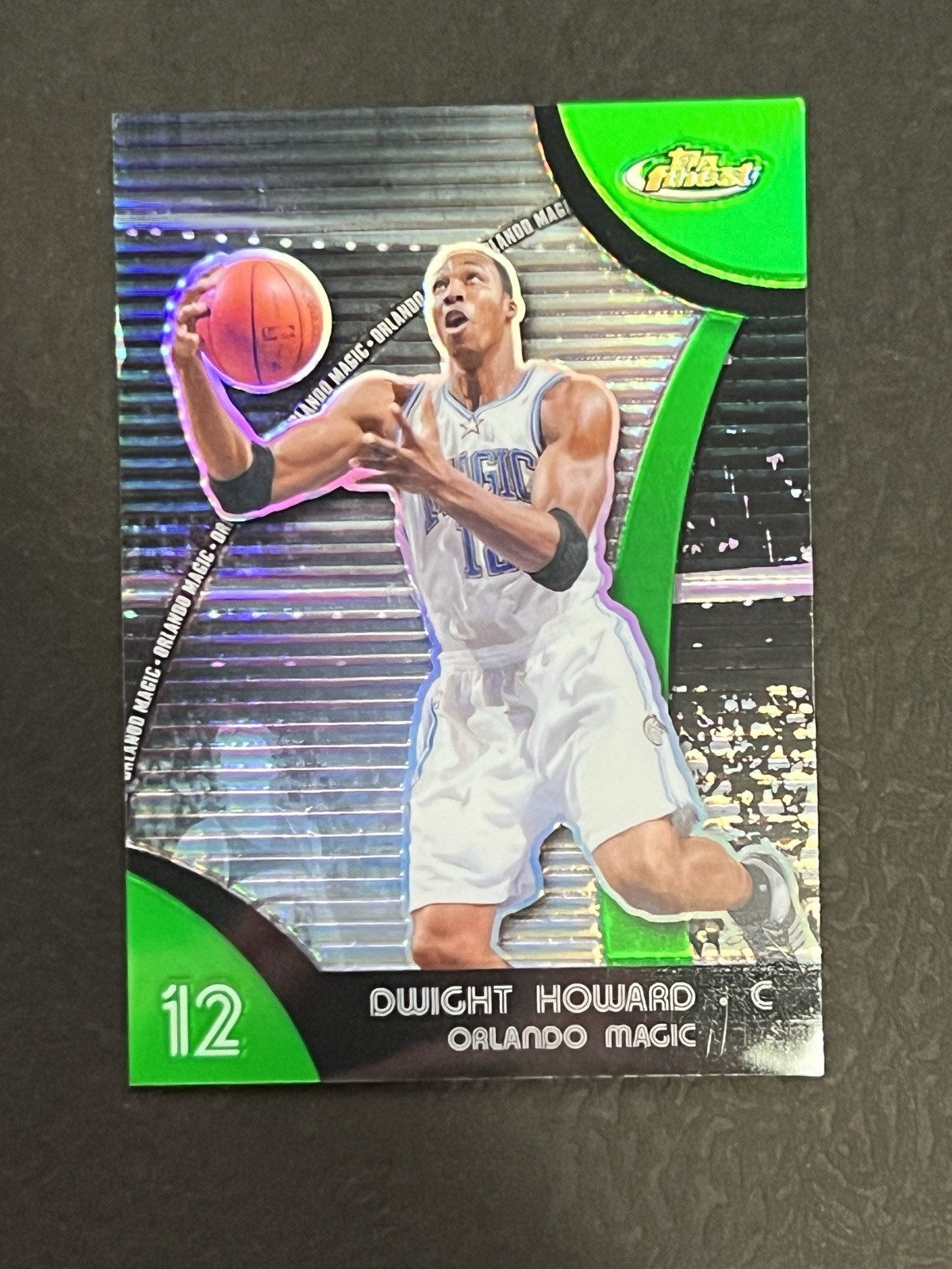 2007-08 Topps Finest Basketball #36 Dwight Howard Green Refractor #/149 Magic