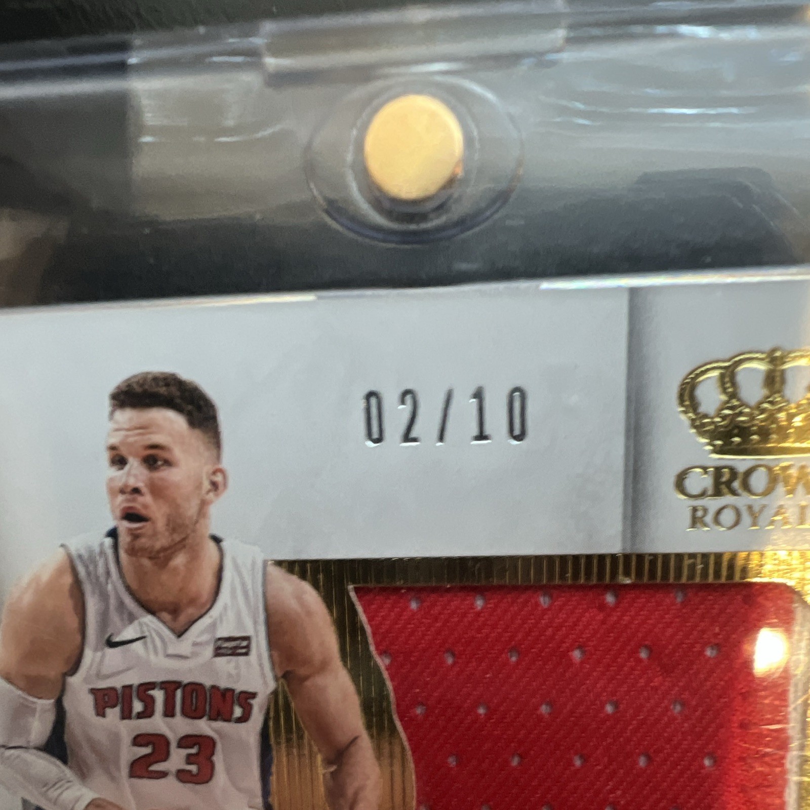 Panini 2017-18 Crown Royale Silhouettes Blake Griffin Pistons Auto Patch /10 view 3