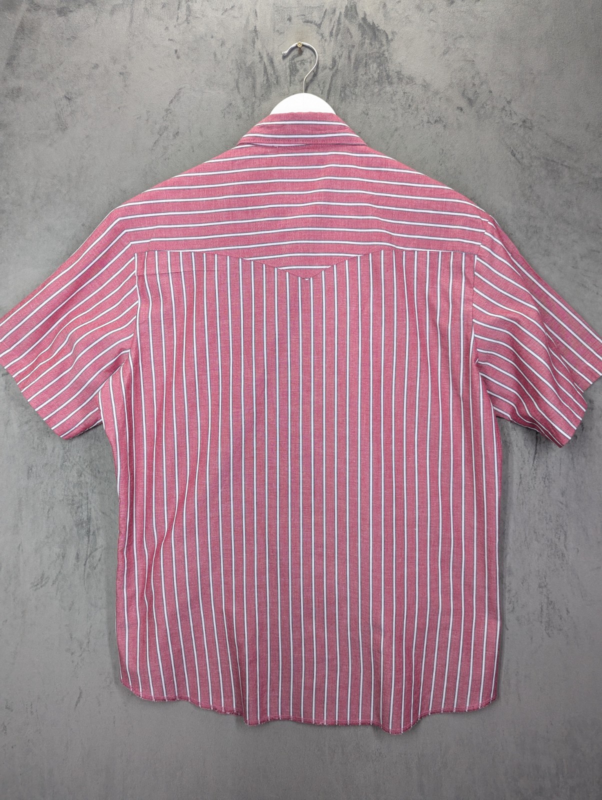 Wrangler Short Sleeve Western Shirt Men's Size Large Relaxed Fit Pearl Snap USA image 4