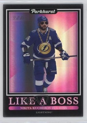 2023-24 Upper Deck Parkhurst Like a Boss Pink 35/50 Nikita Kucherov #LB-14 08a0