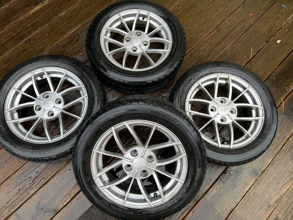 4 LIGIER ALU- Felgen mit REIFEN  155/65R14 75T - Bild 2 von 4