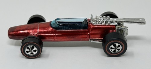 RARE 1969 Hot Wheels Redline Brabham Repco F1 Red w/Button - Hong Kong - Bild 6 von 10