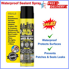 Heavy Duty Liquid Sealant Spray Waterproof Air Tight Seal for All Surfaces 14 Oz