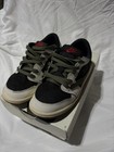 Size 10C Nike Air Jordan Travis Scott x Air Jordan 1 Low "Medium Olive" Toddler