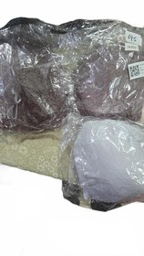 Set of 3 Lace removable strap Bras - White, burgundy and light purple