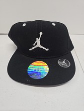 Nike Air Jordan Jumpman Youth 8/20 Black Flatbill Hat Cap Adjustable NWT 