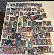 Lot of 88 Numbered, Patch, Numbered, & Auto Cards Baseball & Football MLB NFL