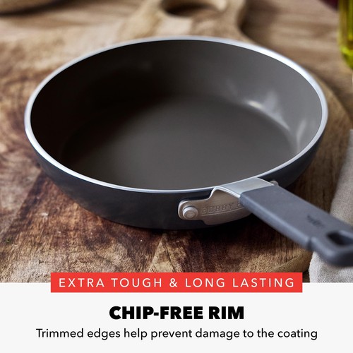 x Bobby Flay 8” Frying Pan Skillet, Professional Grade Aluminum, PFAS & PFOA-... - Picture 5 of 6