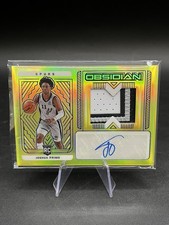 2021-2022 Obsidian Joshua Primo Gold /10 Rookie 3 Color Patch Auto Spurs See Pic
