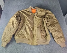 Rothco Flyers Jacket Intermediate MA-1 Bomber Mens XXL Gold Reversible USAF