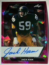 2026 Leaf Metal Jack Ham Auto Autograph Crystal Pink On Card #d 1/5
