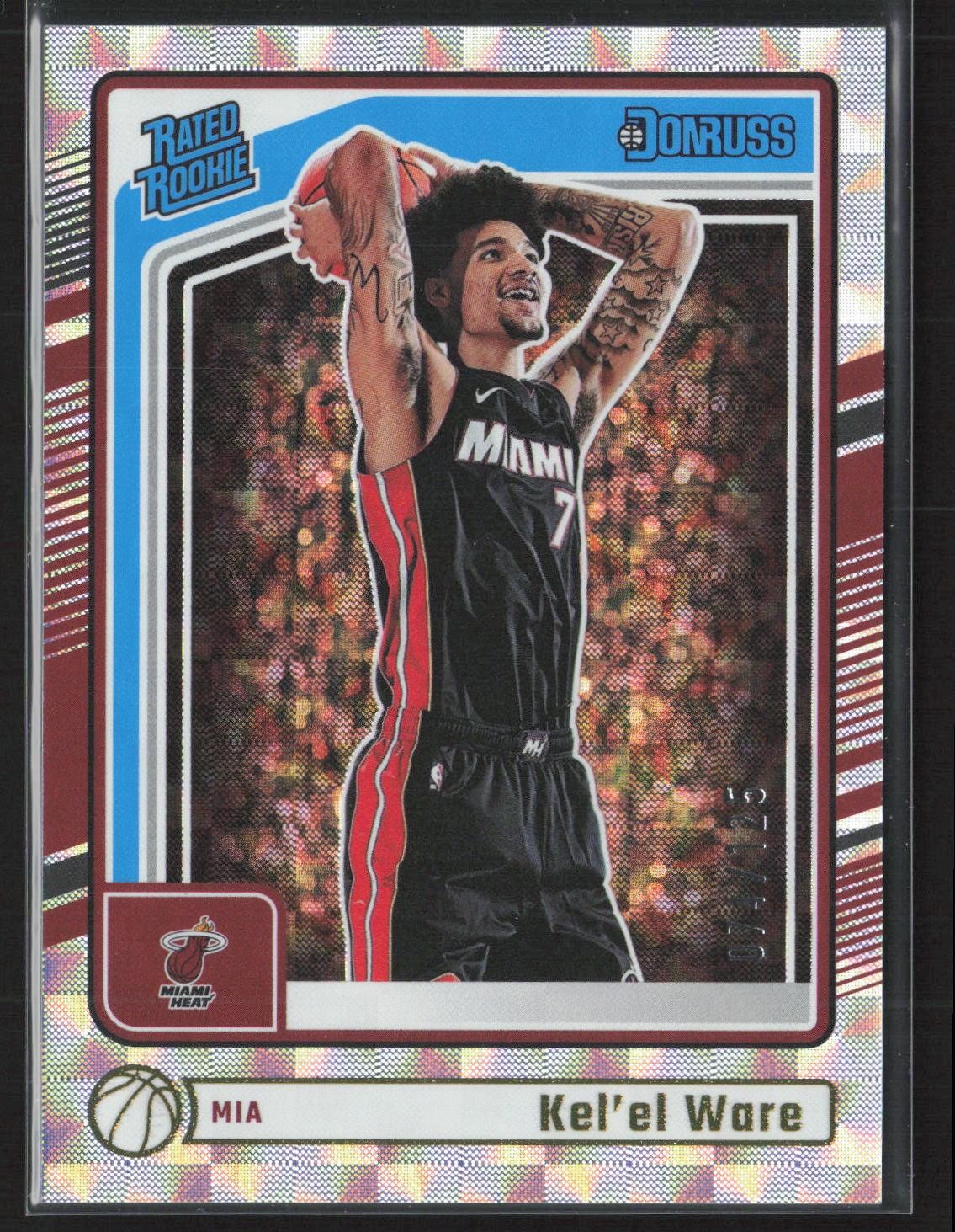 2024-25 Donruss #221 Kel'el Ware Crystals Holo #/125 Rated Rookie