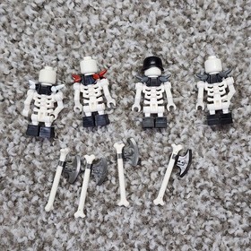 LEGO Ninjago Skeleton Minifigure Lot of 4 Chopov 2114