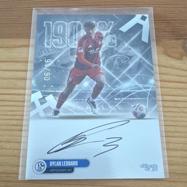 Ultimate Dropz Bundesliga 2026 Dylan Leonard FC Schalke 04 Autogramm 06/16