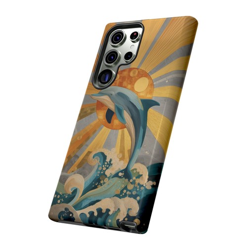 Dolphin Sunlight Rays Waves Phone Case for iPhone, Samsung Galaxy, Pixel - 第 175/239 張圖片