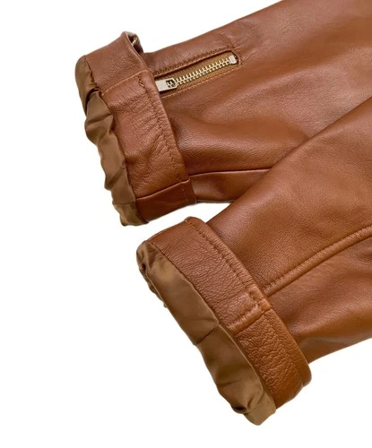 URBAN RESEARCH Lamb Leather Jacket Men's Size 38 Brown image 7
