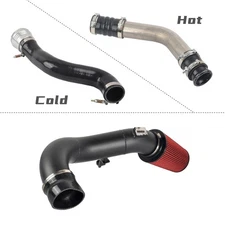 Cold & Hot Side Intercooler Pipe Kit & Air Intake Kit For 2017-2019 Ford 6.7L