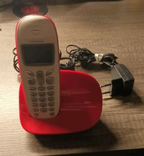 Festnetztelefon Schnurlos Grundig D270 Fashion Rot Weiß