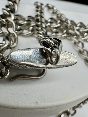 Authentic Chanel Vintage Cambon Belt — Silver Chain Quilted CC Logo Estate RARE! - Picture 13 of 19