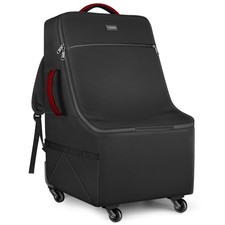 Car Seat Travel Bag with 4 Spinner Wheels  Stable Base, Padded Carseat Bags ...