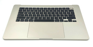 OEM Genuine Apple MacBook Air 15 A2941 M2 2023 Palmrest (Starlight) Grade B