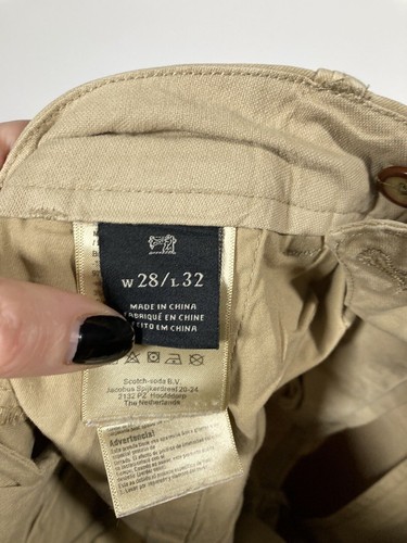 SCOTCH & SODA STUART CHINO Trousers - W28 L32 - Beige - Great Condition - Men’s - Imagen 3 de 6