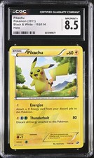 CGC 8.5 Pikachu 2011 Black & White 115/114 Holo Pokemon Card