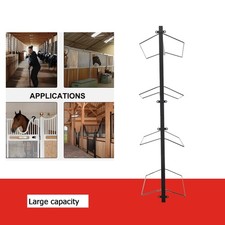 2 Sets 4 Tier Horse Saddle Hanging Stand Saddle Rack Wall Mounted Heavy Duty