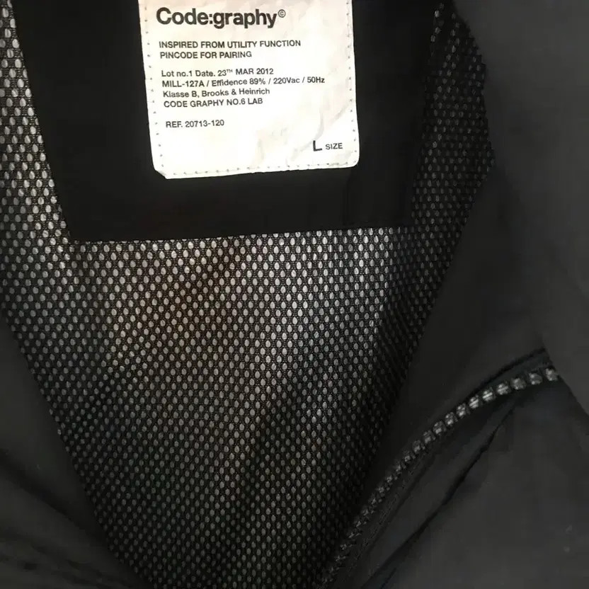 Codegraphy PrimaLoft Black Puffer Jacket, Size L - image 7