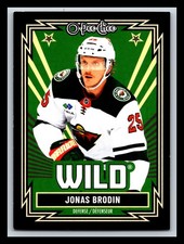 2025-26 O-Pee-Chee Black Border #208 Jonas Brodin /100